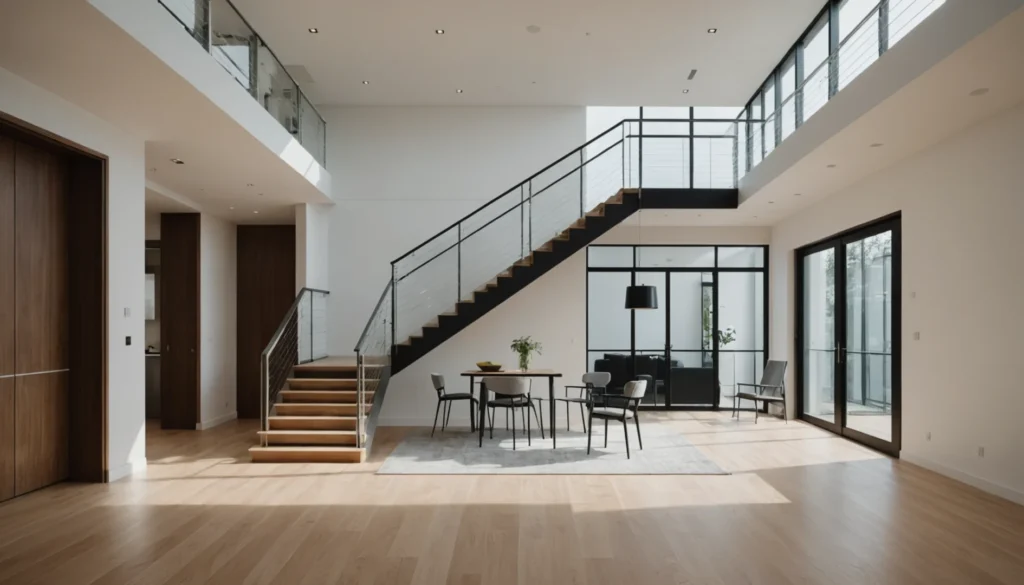 garde-corps escalier intérieur moderne