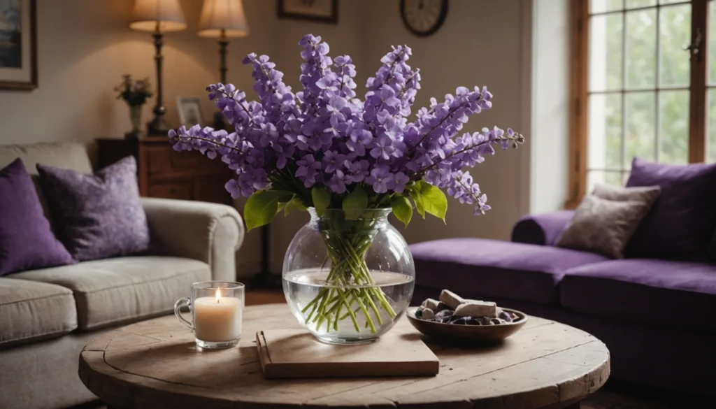 plantes d'intérieur à fleurs violettes