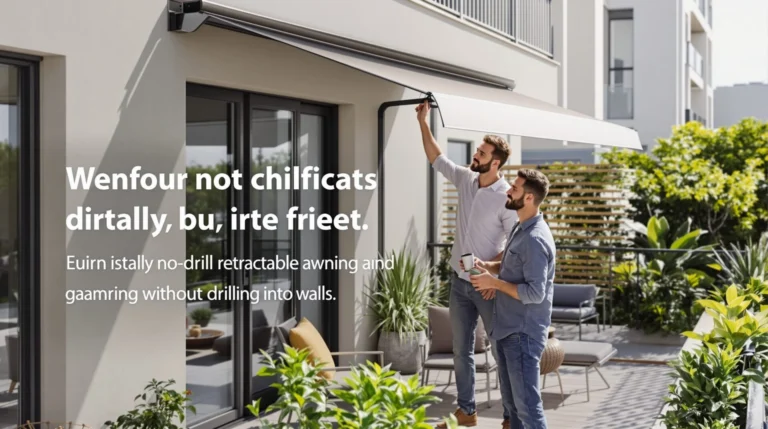 store banne sans perçage